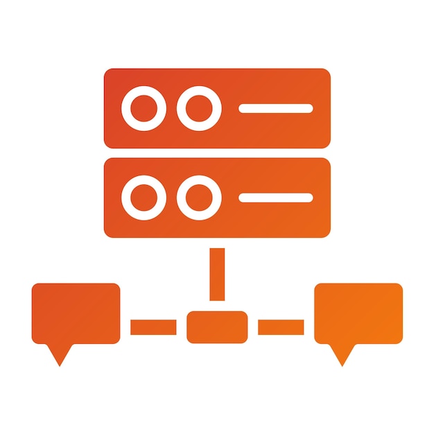 Vector Design Database Chat Icon Style