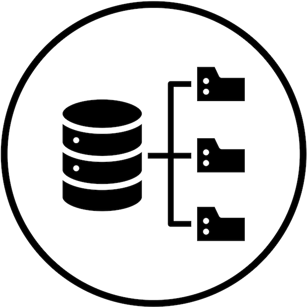 Vector Design Database Icon Style