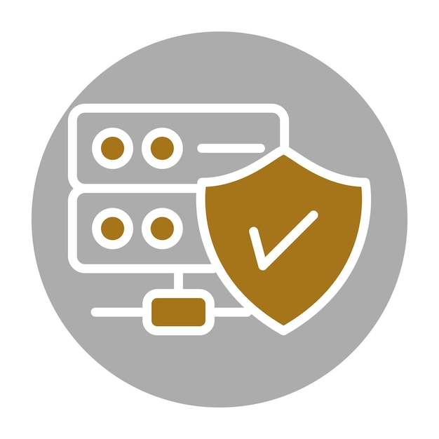 vector design database security icon style