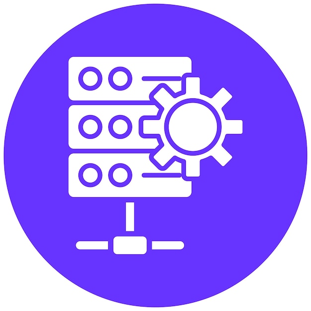 vector design database settings icon style
