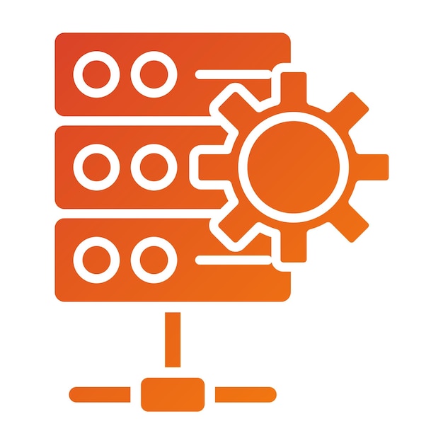 vector design database settings icon style