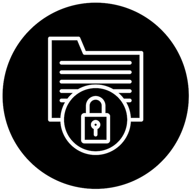 Vector Design DataLock Icon Style
