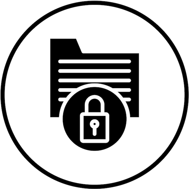 Vector Design DataLock Icon Style