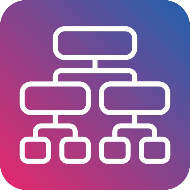 Vector Design Decision Tree Icon Style
