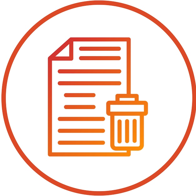 Vector Design Delete Archive Icon Style