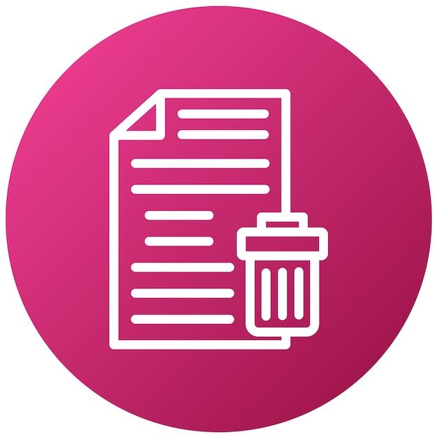 Vector Design Delete Archive Icon Style