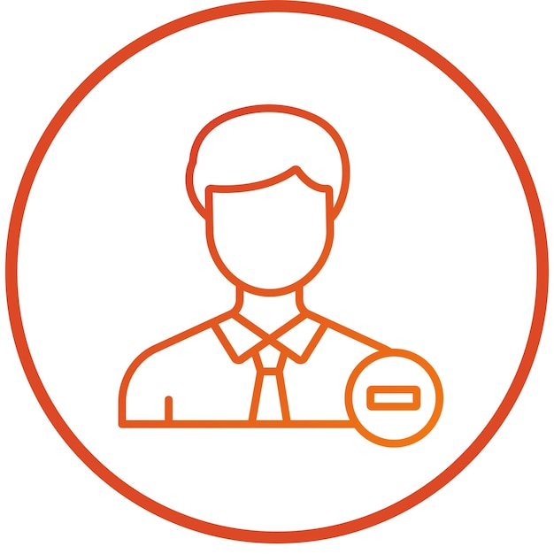 Vector Design Delete User Icon Style