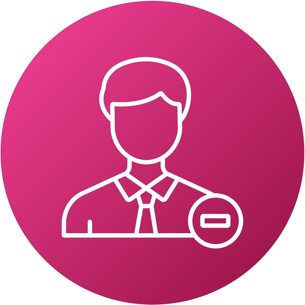 Vector Design Delete User Icon Style