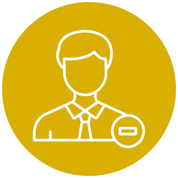 Vector Design Delete User Icon Style