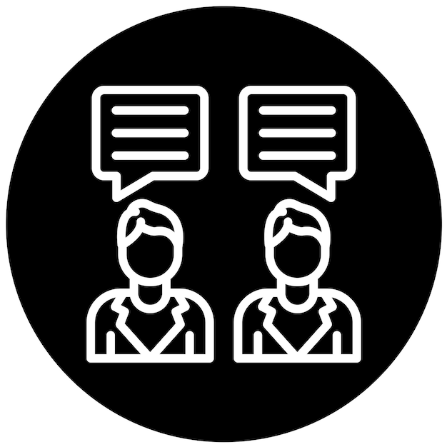 Vector Design Dialogue Icon Style