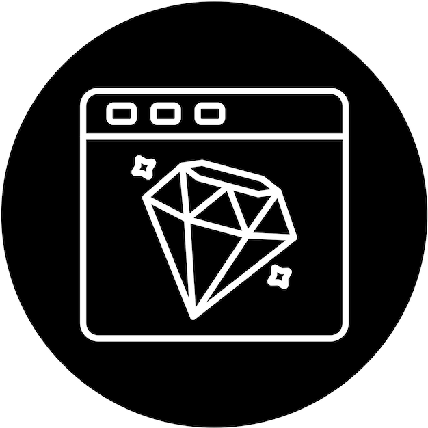 Vector Design Diamonds Icon Style