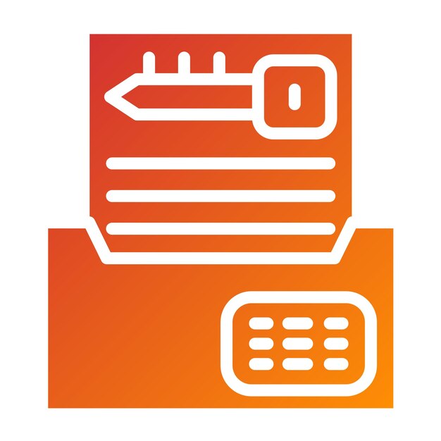 Vector Design Digital Encryption Icon Style