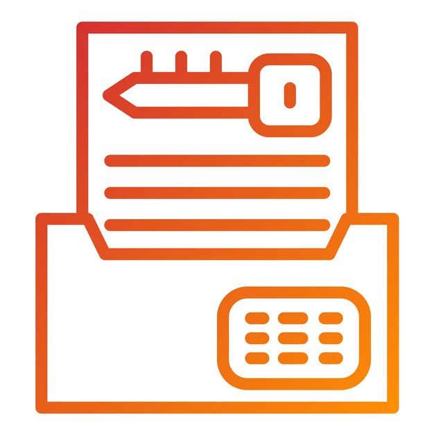 Vector Design Digital Encryption Icon Style