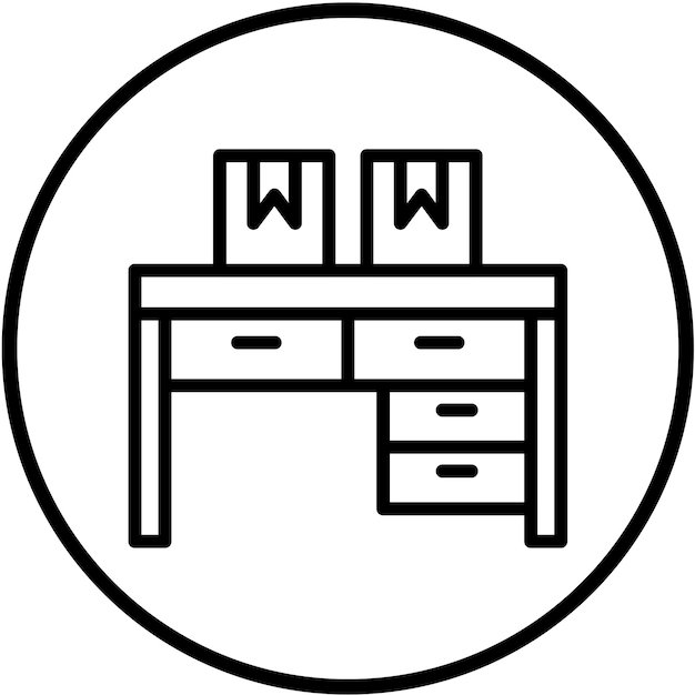 Vector Design Dispatch Desk Icon Style
