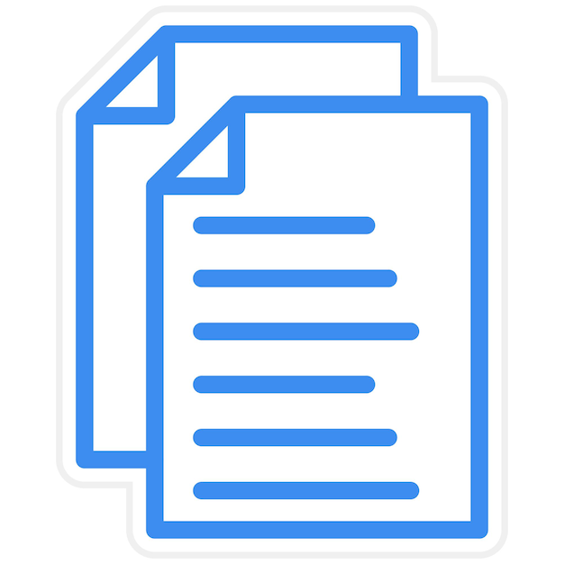 Vector Design Documents Icon Style