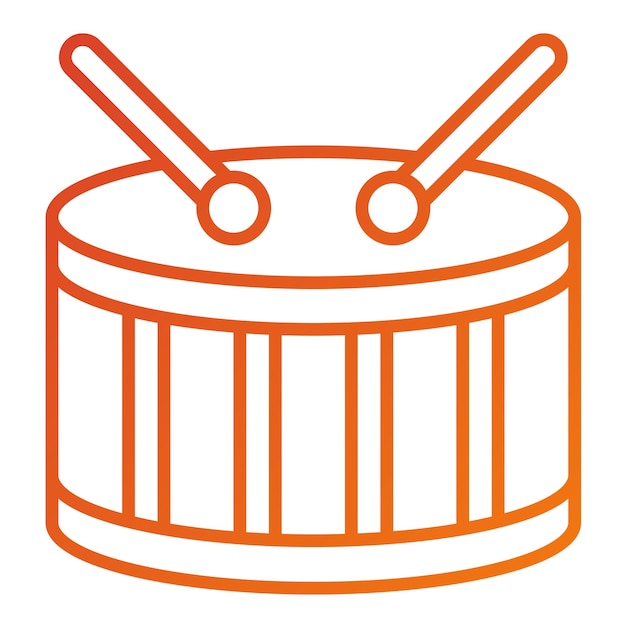 Vector Design Drum Icon Style