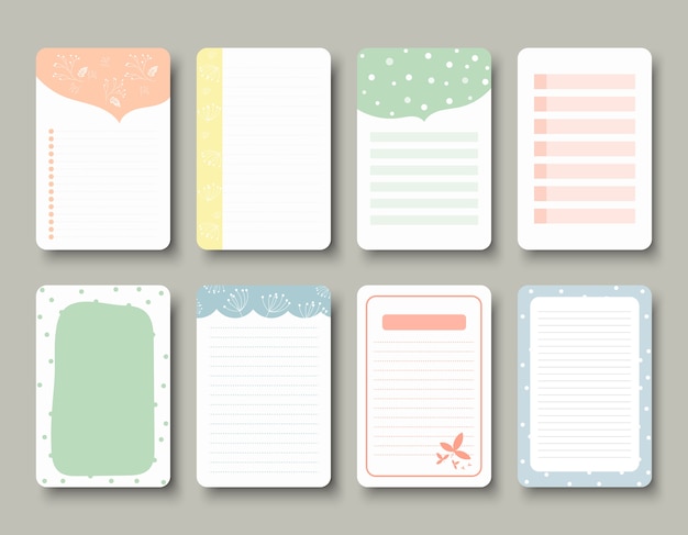 vector design elements for notebook