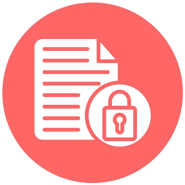 vector design encrypted file icon style