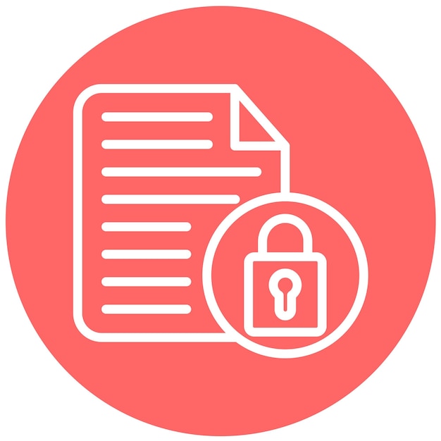 vector design encrypted file icon style