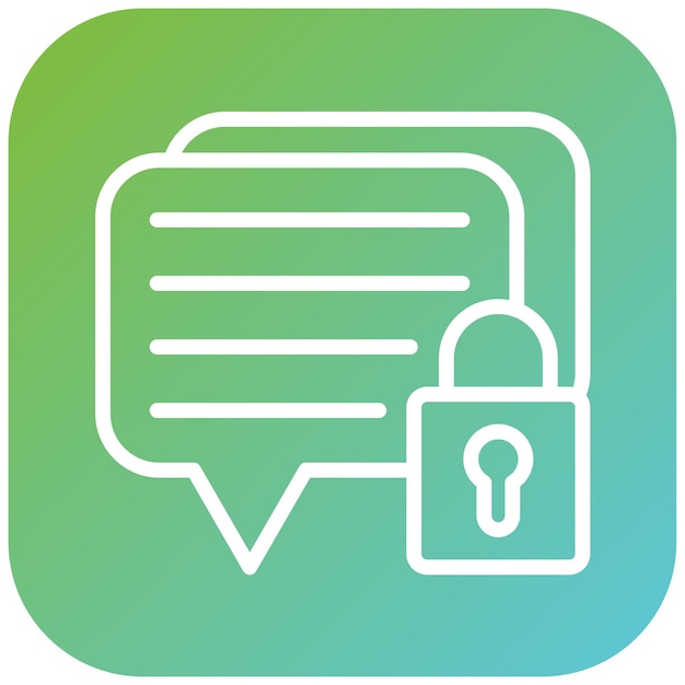 Vector Design Encrypted Message Icon Style