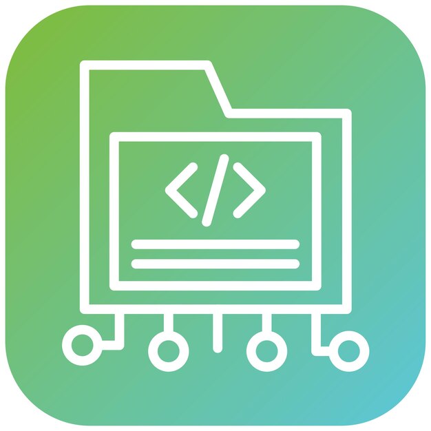 Vector Design Encryption Code Icon Style