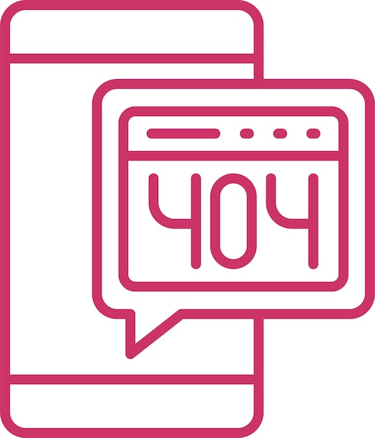 vector design error 404 icon style