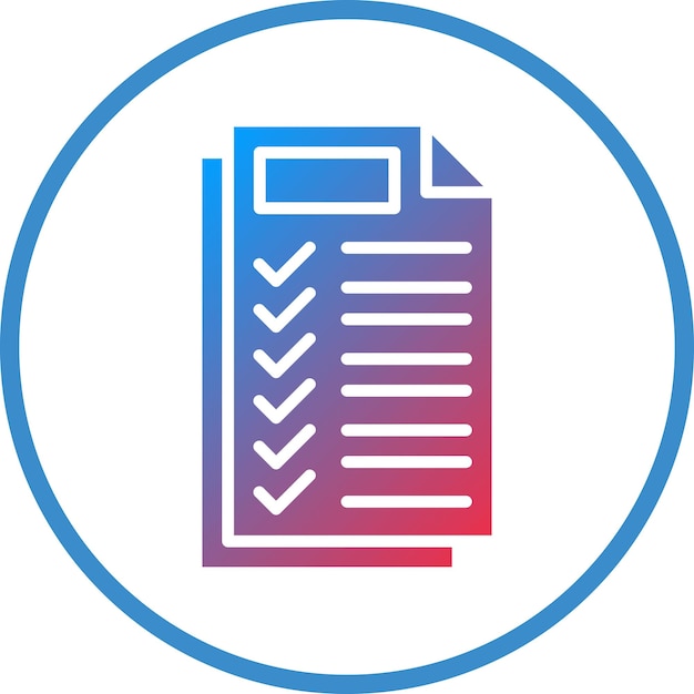 Vector Design Examination Icon Style