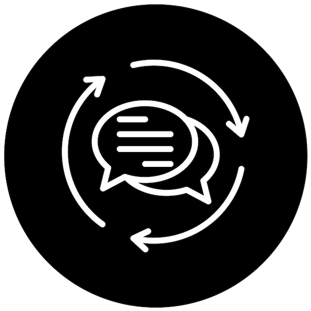 vector design feedback loop icon style
