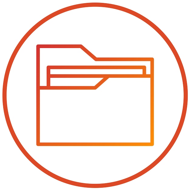 Vector Design Folder Icon Style