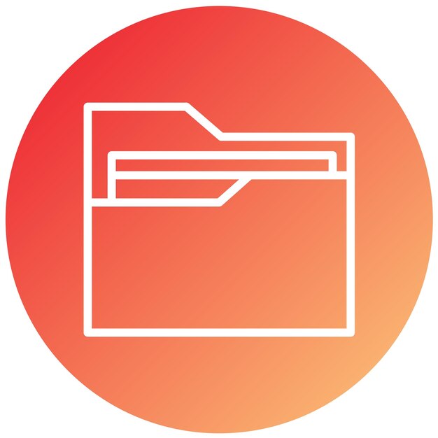 Vector Design Folder Icon Style