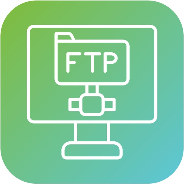 Vector Design Ftp Protocol Icon Style