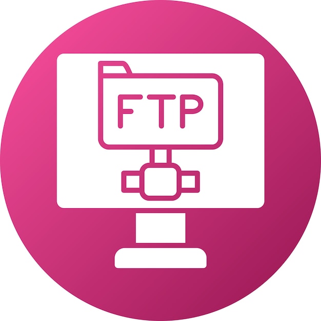 Vector Design Ftp Protocol Icon Style