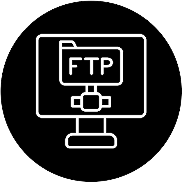 Vector Design Ftp Protocol Icon Style