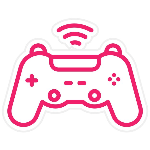 Vector Design Game Controller Icon Style