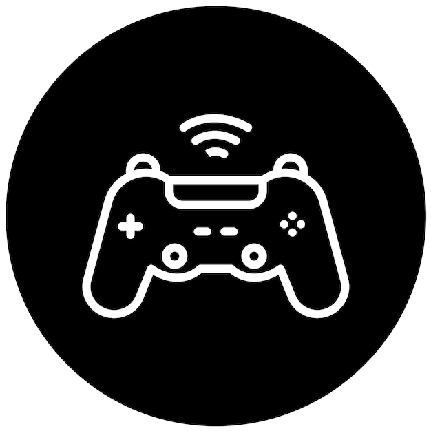 Vector Design Game Controller Icon Style