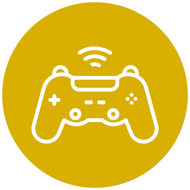 Vector Design Game Controller Icon Style