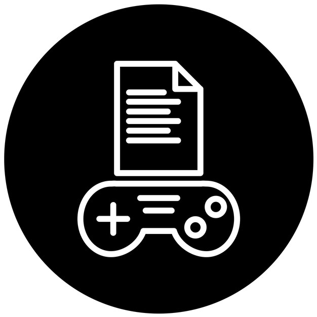Vector Design Game Script Icon Style