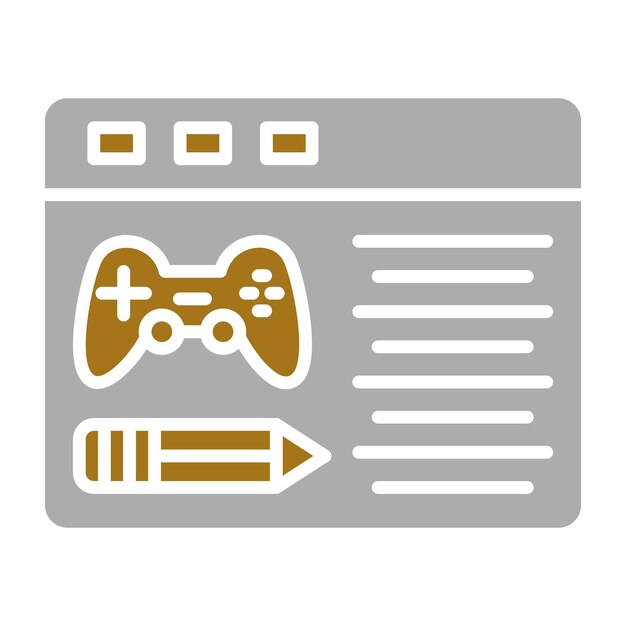 Vector Design Game Script Icon Style