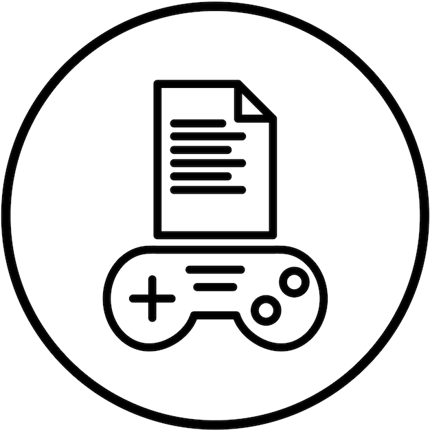 Vector Design Game Script Icon Style