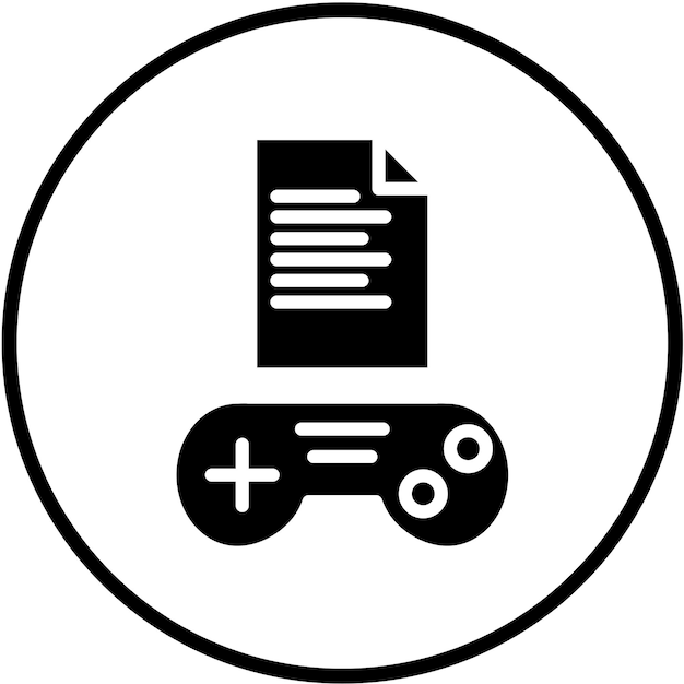 Vector Design Game Script Icon Style