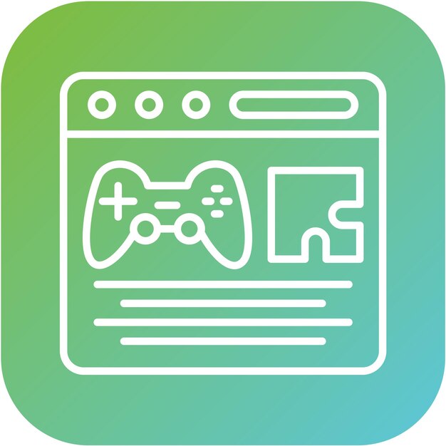 Vector Design Games and Hobby Icon Style