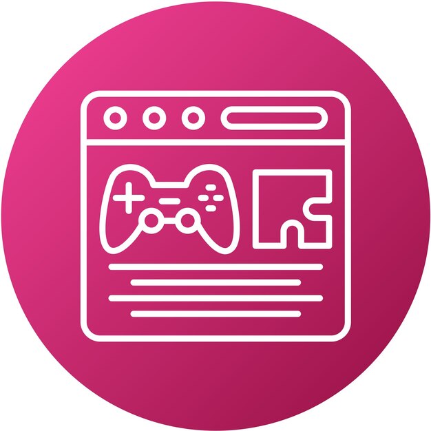 Vector Design Games and Hobby Icon Style