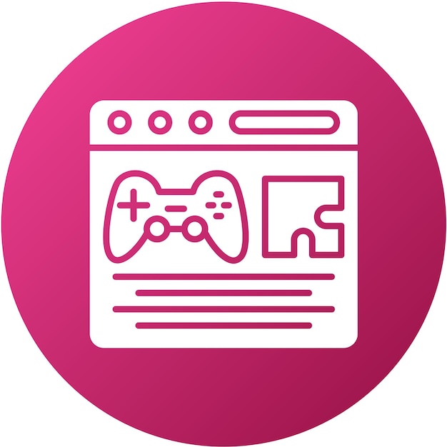 Vector Design Games and Hobby Icon Style