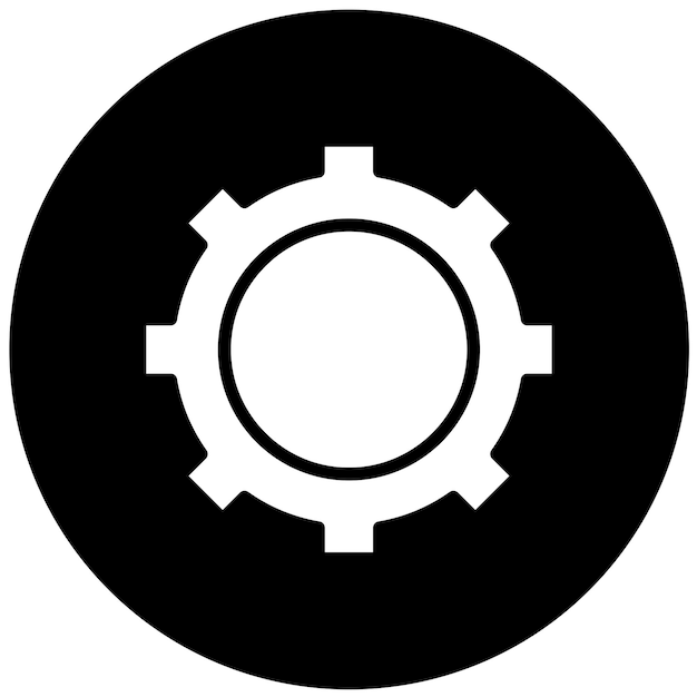 Vector Design Gear Icon Style