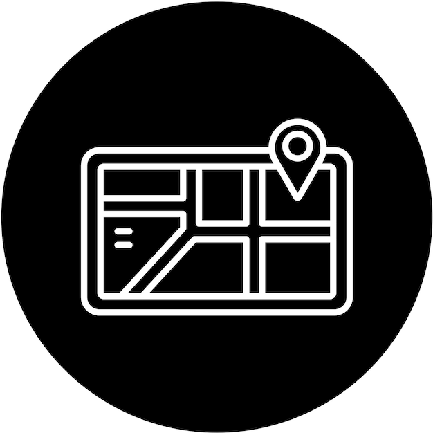 Vector Design GPS Icon Style