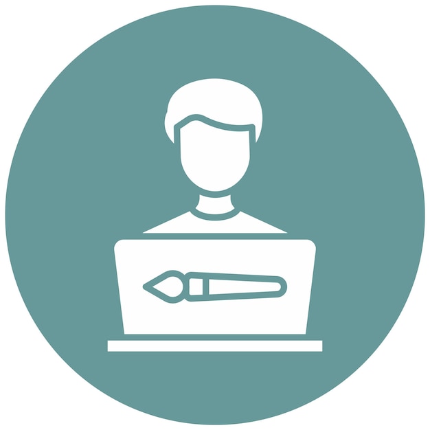 vector design graphic designer icon style