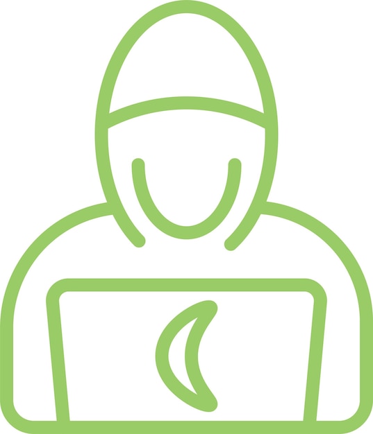 Vector Design Hacker Icon Style