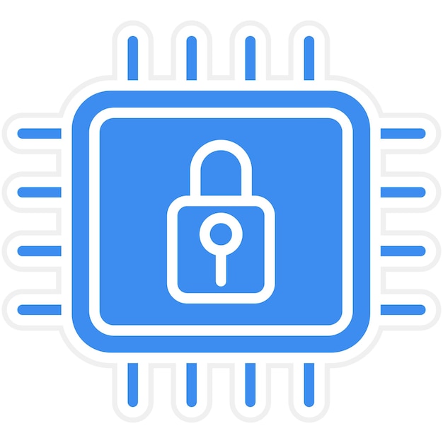Vector Design Hardware Security Icon Style