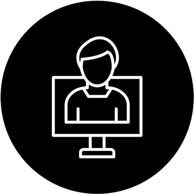 Vector Design Independent Work Icon Style
