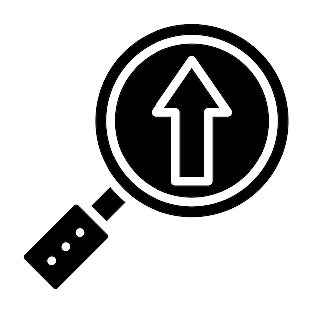 Vector Design Insight Arrow Icon Style